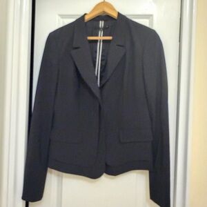 Hugo Boss Elegant Black Blazer in wool fabric Matching jacket